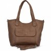 Stylowa Torebka Damska Shopper Bag firmy Herisson 17B374 Ciemno Beżowa