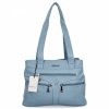 Torebka Damska Na Ramię Shopper Bag firmy Hernan 8006 Błękitna