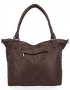 Torebka Damska Shopper Bag XL firmy Hernan HB0397 Czekoladowa