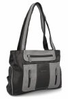 Torebka Damska Shopper Bag firmy Hernan 3892-1 Szara/Jasno Szara