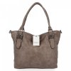 Torebka Damska Shopper Bag XL firmy Hernan HB0397 Ciemno Beżowa