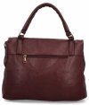 Torebka Damska w Stylu Vintage firmy Hernan HB0129 Ciemno Bordowa