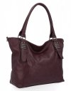 Torebka Damska Shopper Bag XL firmy Hernan HB0397 Bordowa