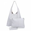 Torebka Damska Shopper Bag XL z Kosmetyczką firmy Herisson H8801 Biała