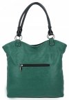 Uniwersalne Torebki Damskie XL firmy Hernan Shopper Bag Butelkowa Zieleń