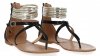 Czarne stylowe sandały damskie firmy Sergio Todzi