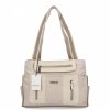 Torebka Damska Shopper Bag 2 Komory firmy Hernan 3892-1 Beżowa