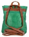 Duży Plecak Damski w stylu Vintage firmy Herisson 1502A512 Smocza Zieleń