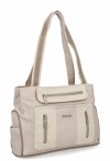 Torebka Damska Shopper Bag 2 Komory firmy Hernan 3892-1 Beżowa