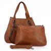 Torebka Damska Shopper Bag z Listonoszką 2w1 firmy Herisson 1852A902 Brązowa