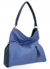 Uniwersalna Torebka damska Shopper Bag XL firmy Hernan HB0170 Niebieska