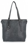 Uniwersalna Torebka Damska XL Shopper Bag firmy Hernan HB0213-1 Szara