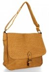 BEE BAG Stylowa Listonoszka Damska Retro Donna Musztarda