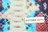 Vittoria Gotti Firmowa Listonoszka Skórzana Made in Italy w modny wzór Węża Turkusowa