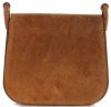 GEANȚĂ DIN PIELE tip poștaș Genuine Leather roșcat 0003