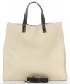 GEANȚĂ DIN PIELE shopper bag Genuine Leather bej 691756