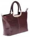 GEANȚĂ DIN PIELE cufăr Genuine Leather ciocolatiu 430