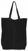 GEANȚĂ DIN PIELE shopper bag Vittoria Gotti negru V22