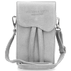 GEANȚĂ DIN PIELE universală Vittoria Gotti gri deschis V6256C