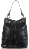 GEANȚĂ DIN PIELE shopper bag Vittoria Gotti negru V344