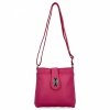 Geantă Elegantă Tip Poștaș Din Piele Italiană 201 Fucsia