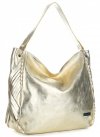 GEANȚĂ DIN PIELE shopper bag Vittoria Gotti auriu V8818