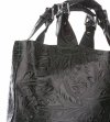 GEANȚĂ DIN PIELE shopper bag Genuine Leather verde de sticlă K216
