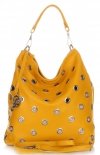 GEANȚĂ DIN PIELE shopper bag Vittoria Gotti galben V3077