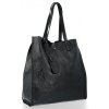 GEANȚĂ DIN PIELE shopper bag Vera Pelle negru 205454czar2