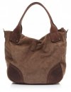 GEANȚĂ DIN PIELE universală Genuine Leather maro pământiu 811746