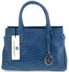 GEANȚĂ DIN PIELE cufăr Vittoria Gotti denim V1597P
