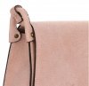 GEANȚĂ DIN PIELE tip poștaș Genuine Leather roz 0003