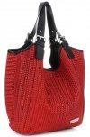 GEANȚĂ DIN PIELE shopper bag Vittoria Gotti roșu V80050