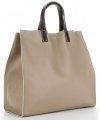 GEANȚĂ DIN PIELE universală Genuine Leather maro pământiu 691756