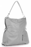 GEANȚĂ DIN PIELE shopper bag Vera Pelle gri deschis 25