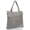 GEANȚĂ DIN PIELE shopper bag Roberto Ricci gri 18128
