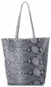 GEANȚĂ DIN PIELE shopper bag Vittoria Gotti gri deschis V16299