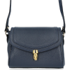 GEANȚĂ DIN PIELE tip poștaș Vittoria Gotti bleumarin V528058