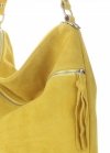 GEANȚĂ DIN PIELE universală Genuine Leather galben 5577C