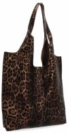 Geantă din Piele Italiană Shopper Bag cu Portfard 165 Aurie