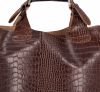 GEANȚĂ DIN PIELE shopper bag Vittoria Gotti maro VG804