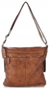 GEANȚĂ DIN PIELE tip poștaș Genuine Leather maro L5127