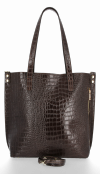 GEANȚĂ DIN PIELE shopper bag Vittoria Gotti ciocolatiu VG803