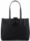 GEANȚĂ DIN PIELE clasică Vittoria Gotti negru V3215