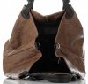 GEANȚĂ DIN PIELE shopper bag Genuine Leather maro pământiu 898G