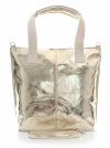 GEANȚĂ DIN PIELE shopper bag Vera Pelle auriu 1356