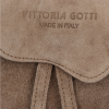 GEANȚĂ DIN PIELE universală Vittoria Gotti maro pământiu V6256C