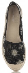 espadrile de damă Ideal Shoes negru H-6559