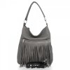 GEANȚĂ DIN PIELE shopper bag Roberto Ricci gri 19136