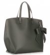 GEANȚĂ DIN PIELE shopper bag Vittoria Gotti verde de sticlă V6D BIGbzie